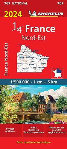 Beispielbild fr Northeastern France 2024 - Michelin National Map 707 zum Verkauf von Blackwell's
