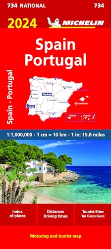 9782067262652: Spain & Portugal 2024 - Michelin National Map 734: Map