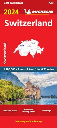 Beispielbild fr Switzerland 2024 - Michelin National Map 729 zum Verkauf von Blackwell's