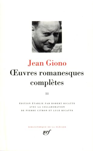 Stock image for Giono : Oeuvres romanesques compltes, tome 2 for sale by medimops