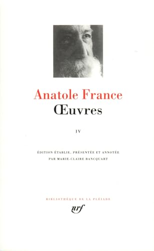 9782070113613: Anatole France : Oeuvres, tome 4