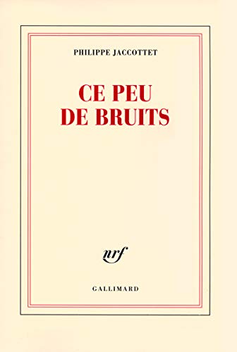 Beispielbild fr Ce peu de bruits (French Edition) zum Verkauf von Better World Books