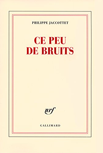 Stock image for Ce peu de bruits (French Edition) for sale by Better World Books