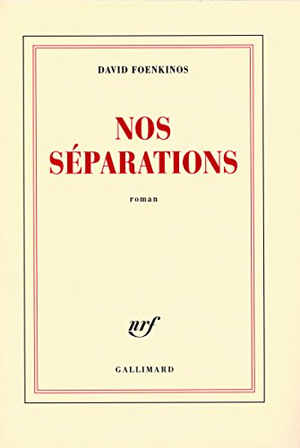 Stock image for Nos s parations for sale by GoldenWavesOfBooks