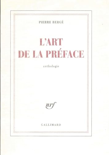 Stock image for L'art de la prface for sale by Ammareal