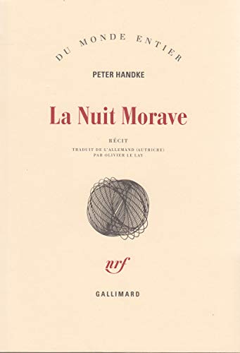 La Nuit Morave (9782070123322) by Handke, Peter