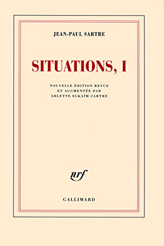 9782070129577: Situations (Tome 1-Fvrier 1938 - septembre 1944)