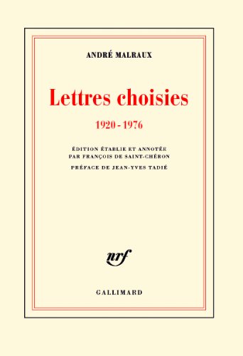 Stock image for Lettres choisies: (1920-1976) for sale by Librairie Theatrum Mundi