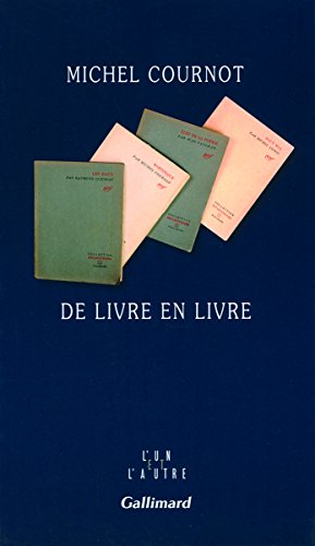 Stock image for De livre en livre [Broch] Cournot,Michel for sale by BIBLIO-NET