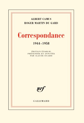 Stock image for Correspondance (1944-1958) for sale by Librairie de l'Avenue - Henri  Veyrier