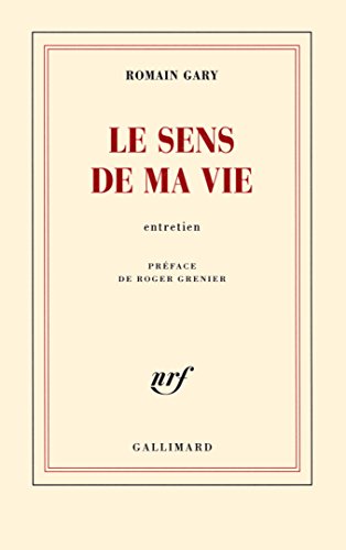 Stock image for Le sens de ma vie: Entretien for sale by medimops