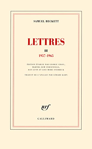 Imagen de archivo de Lettres III: (1957-1965) a la venta por medimops