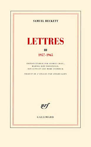 9782070147571: Lettres: Tome 3, 1957-1965