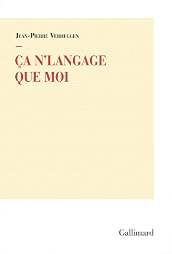 9782070149247: a n'langage que moi