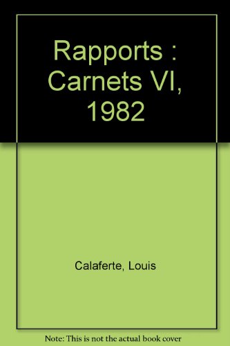 9782070192526: Rapports. Carnets VI, 1982