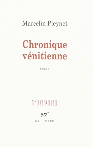 9782070195626: CHRONIQUE VENITIENNE