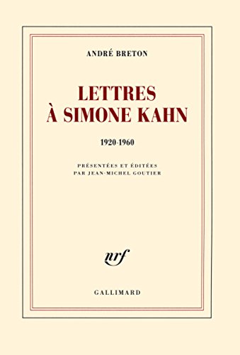 9782070196876: Lettres a Simone Kahn: 1920-1960