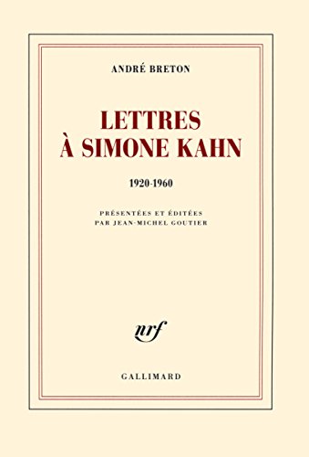 9782070196876: Lettres  Simone Kahn: (1920-1960) (French Edition)