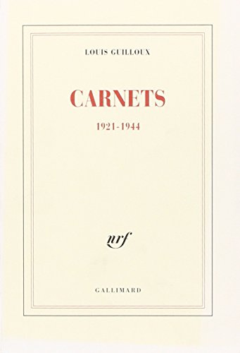 Beispielbild fr Carnets: (1921-1944) zum Verkauf von Gallix