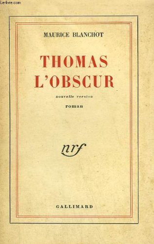 9782070207299: Thomas l'obscur