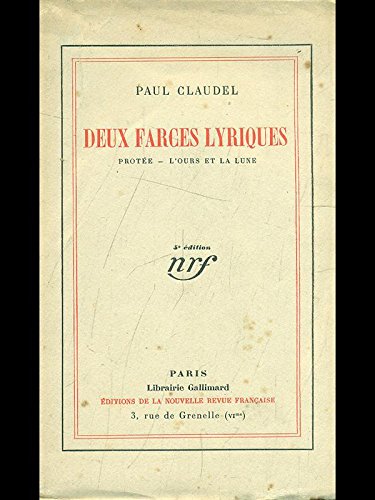 DEUX FARCES LYRIQUES (BLANCHE) (9782070214877) by CLAUDEL, PAUL