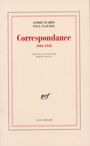 Beispielbild fr Correspondance 1904-1938 zum Verkauf von Dunaway Books