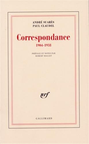 9782070215331: Correspondance 1904-1938