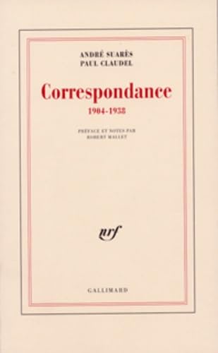 Stock image for Correspondance 1904-1938 for sale by Dunaway Books