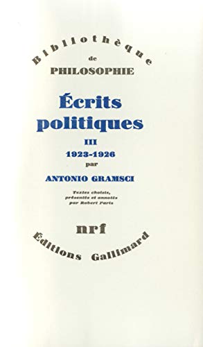 Beispielbild fr crits politiques: 1923-1926 (3) zum Verkauf von Gallix