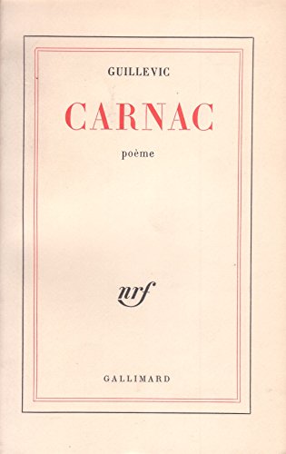 Stock image for Carnac [FRENCH LANGUAGE - Soft Cover ] for sale by booksXpress