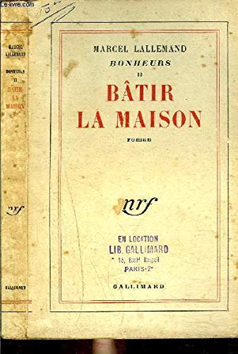 9782070236862: BATIR LA MAISON (BLANCHE)