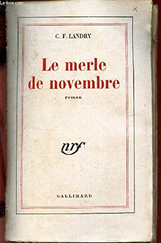 9782070237128: LE MERLE DE NOVEMBRE (BLANCHE)