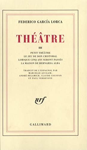 ThÃ©Ã¢tre (1) (9782070239948) by GarcÃ­a Lorca, Federico