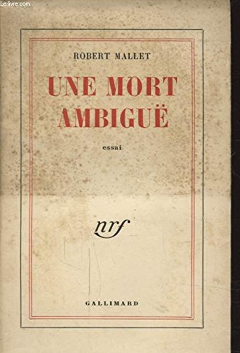 Stock image for Une mort ambige for sale by Mli-Mlo et les Editions LCDA