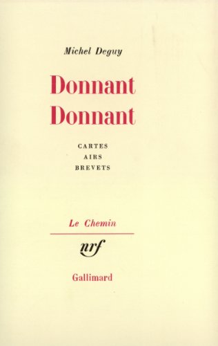 9782070241804: Donnant donnant: Cartes - Airs - Brevets