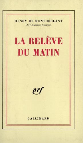Stock image for La Relve du matin for sale by Gallix