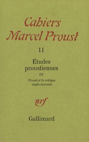 9782070248285: tudes proustiennes (4): Proust et la critique anglo-saxonne