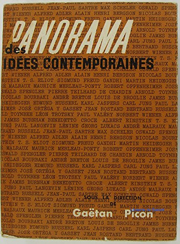 Imagen de archivo de Panorama des ides contemporaines a la venta por LibrairieLaLettre2