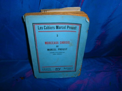 MORCEAUX CHOISIS (CAHIERS MARCEL PROUST) (9782070252800) by Charles PÃ©guy