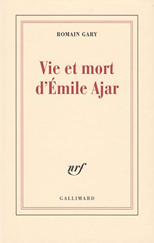 9782070263516: Vie et mort d'mile Ajar