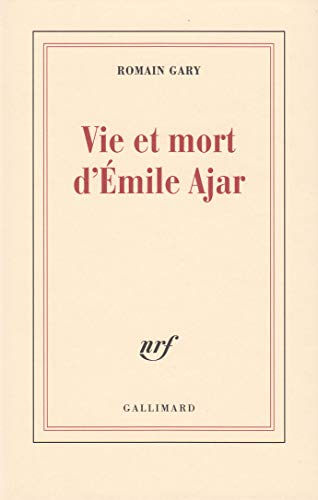 9782070263516: Vie et mort d'Emile Ajar