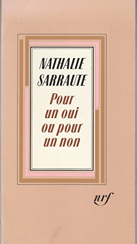 Imagen de archivo de Pour un oui ou pour un non Sarraute, Nathalie a la venta por LIVREAUTRESORSAS