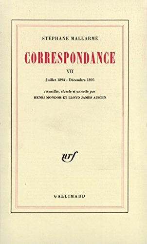 Stock image for Correspondance: Juillet 1894 - Dcembre 1895 (Volume VII (7)). for sale by G. & J. CHESTERS