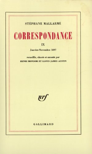 correspondance IX janvier - novemre 1897