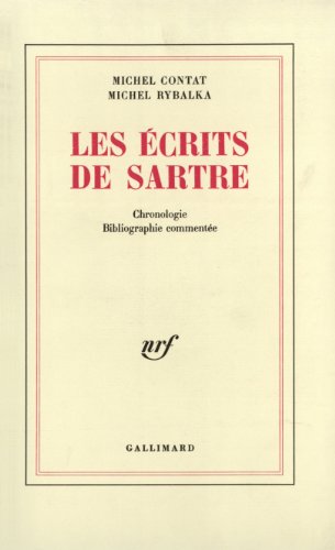 Imagen de archivo de Les Ecrits de Sartre. Chronologie. Bibliographie commente a la venta por Librairie de l'Avenue - Henri  Veyrier