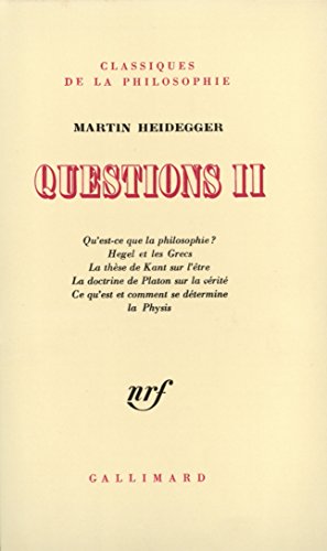 Beispielbild für Questions, tome II zum Verkauf von medimops