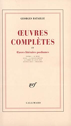 Oeuvres complètes Tome IV.