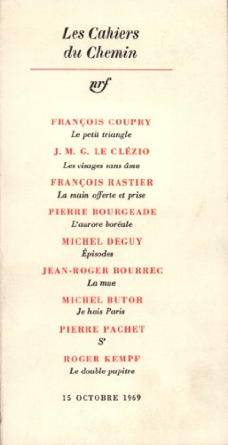 Imagen de archivo de Les Cahiers du Chemin [FRENCH LANGUAGE - No Binding ] a la venta por booksXpress