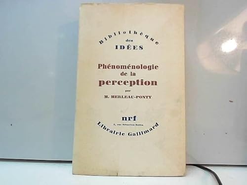 9782070278718: PHENOMENOLOGIE DE LA PERCEPTION