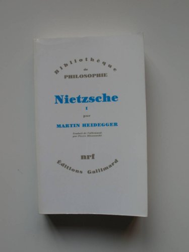 Stock image for Nietzsche. : Tome 1 for sale by Revaluation Books